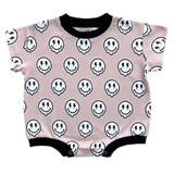 Short Sleeve Bubble Romper | Electric Drippy - HoneyBug 