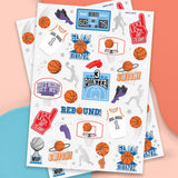Basketball Tats - 58 Foil Temporary Tattoos