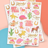 Cowgirl Tats - 46 Foil Temporary Tattoos
