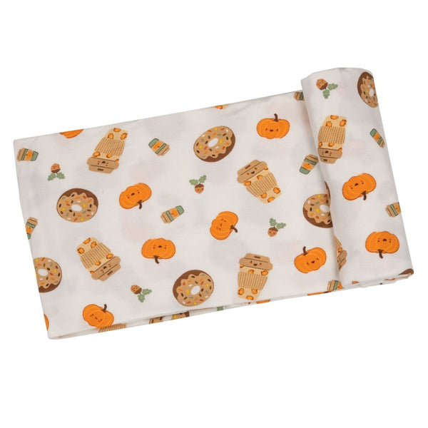 Swaddle Blanket - Pumpkin Spice Latte - HoneyBug 