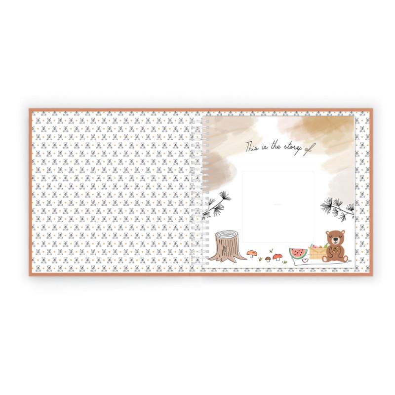 Teddy Bears' Picnic Luxury Memory Baby Book - HoneyBug 