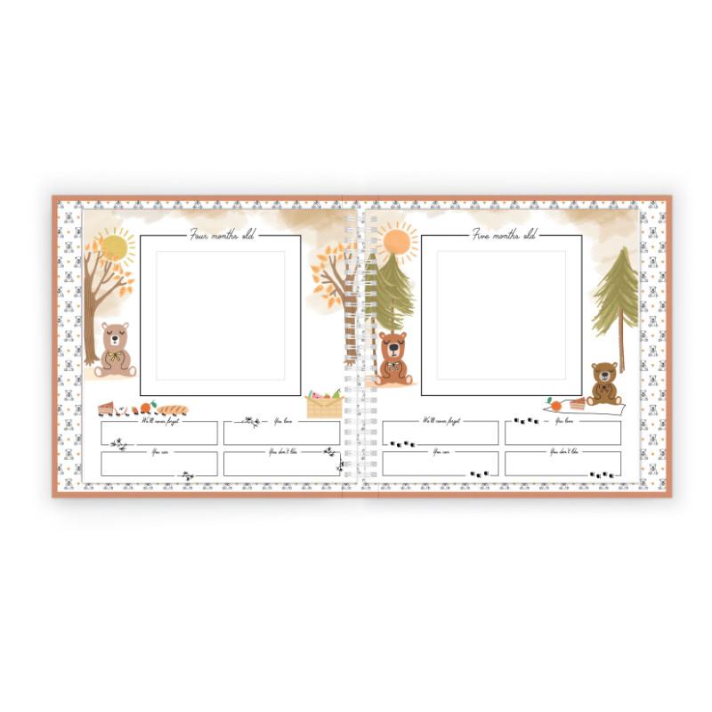 Teddy Bears' Picnic Luxury Memory Baby Book - HoneyBug 