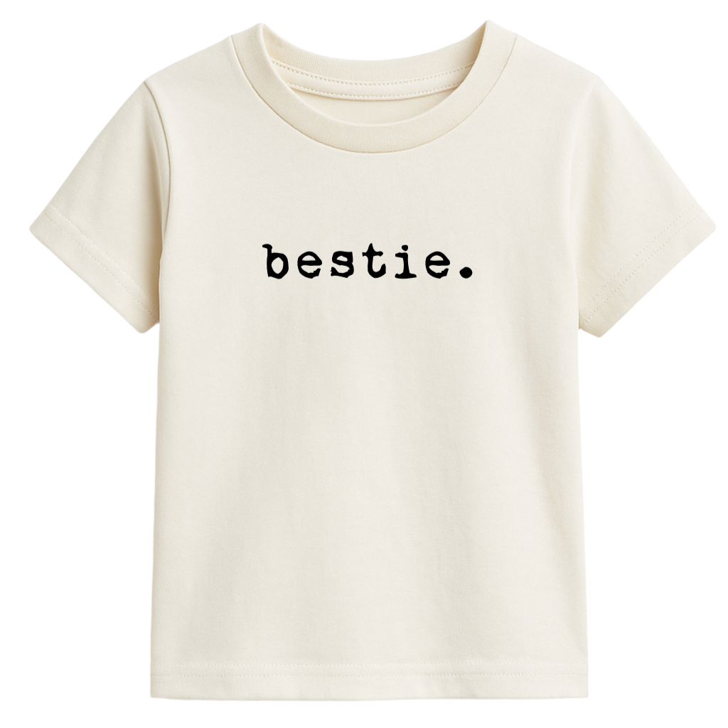 Bestie Organic Kids Graphic T-Shirt Short Sleeve - HoneyBug 