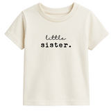 Little Sister Organic Cotton Kids T-Shirt Short Sleeve - HoneyBug 