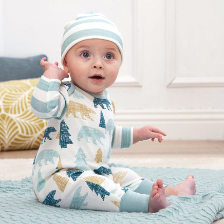 Bear Woodland Romper - HoneyBug 