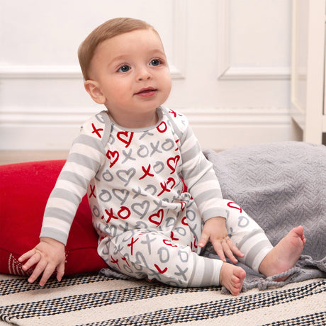 X's & O's Baby Valentine Romper