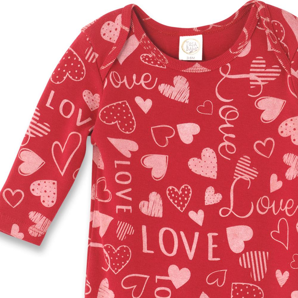 Heart Love Romper - HoneyBug 