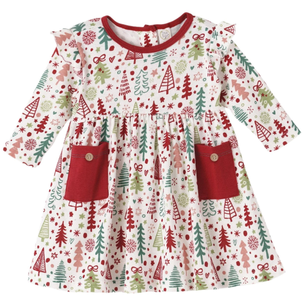 Cozy Christmas Bamboo Dress - HoneyBug 