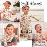 Fall Harvest Empire Waist Bamboo Romper - HoneyBug 