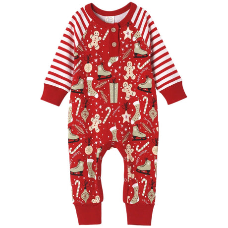 Christmas Collage Bamboo Cotton Romper - HoneyBug 