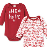 Christmas Set Of 2 Bodysuits Ho-Ho-Ho - HoneyBug 