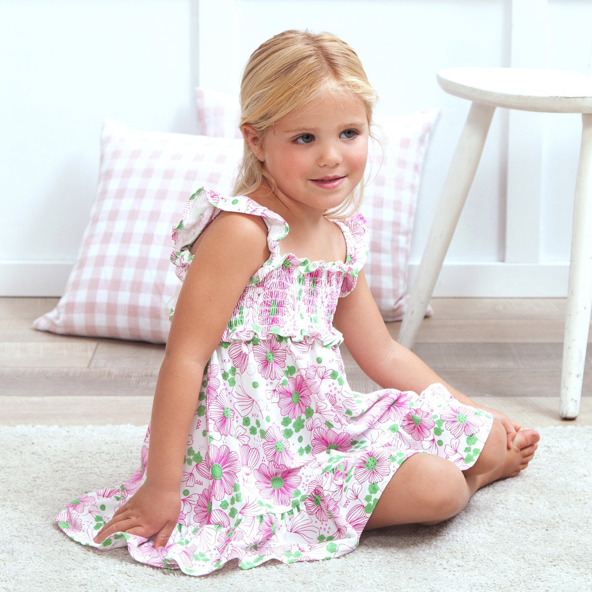 Dream Garden Smocked Dress