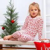Christmas Bamboo Kids' Pajama Set Ho-Ho-Ho - HoneyBug 