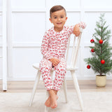 Christmas Bamboo Kids' Pajama Set Ho-Ho-Ho - HoneyBug 