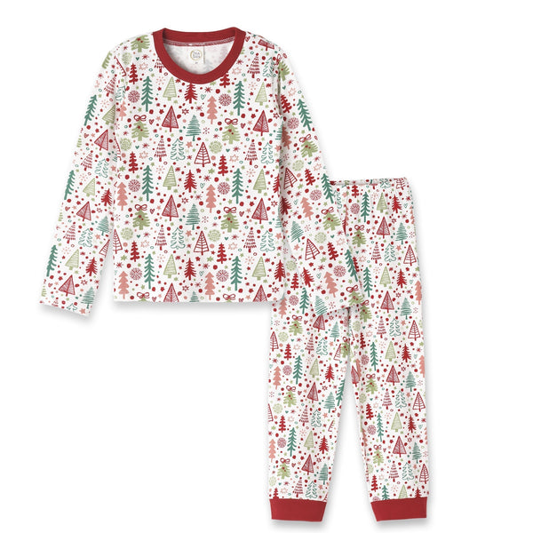 Cozy Christmas Kid's Bamboo Pajama Set - HoneyBug 