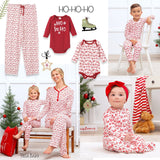 Christmas Bamboo Women's Pajama Set Ho-Ho-Ho - HoneyBug 