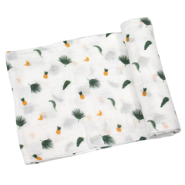 Tropical Palms Swaddle - HoneyBug 