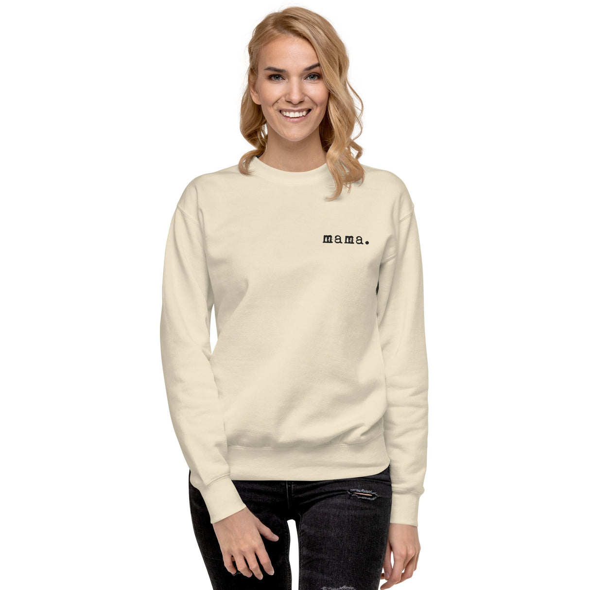 Mama. Embroidered |  Premium Adult Sweatshirt - HoneyBug 