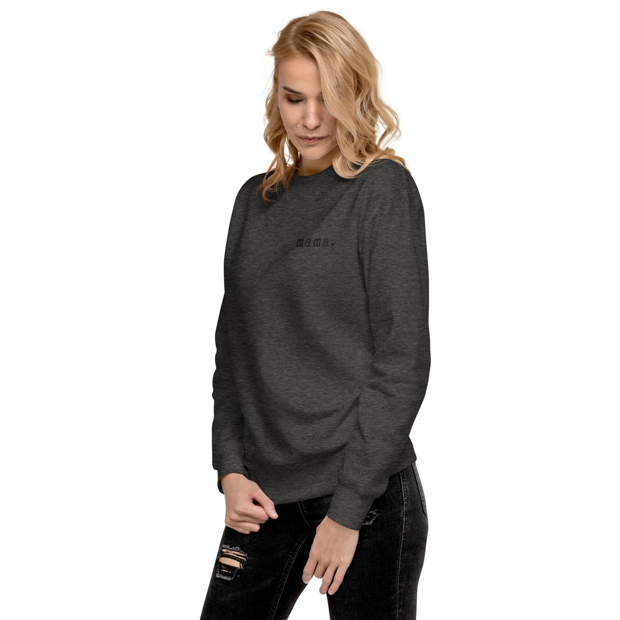 Mama. Embroidered |  Premium Adult Sweatshirt - HoneyBug 
