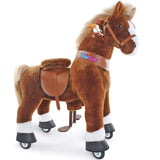 Model U Ride-On Pony Toy Age 4-8 Brown - HoneyBug 