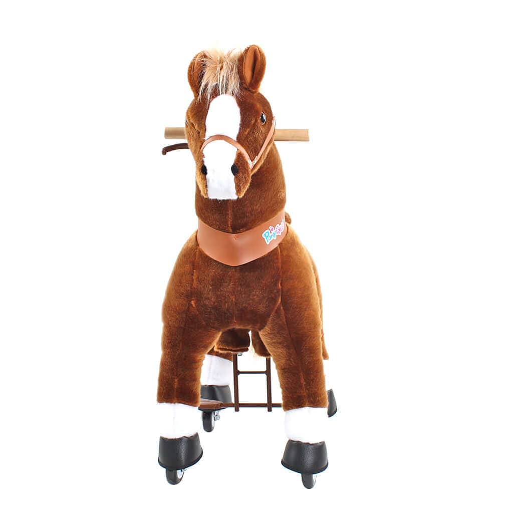 Model U Ride-On Pony Toy Age 4-8 Brown - HoneyBug 