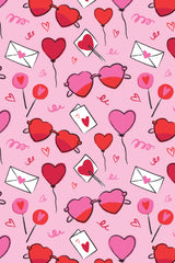 Long Sleeve Pajama Set - Heart Party - HoneyBug 