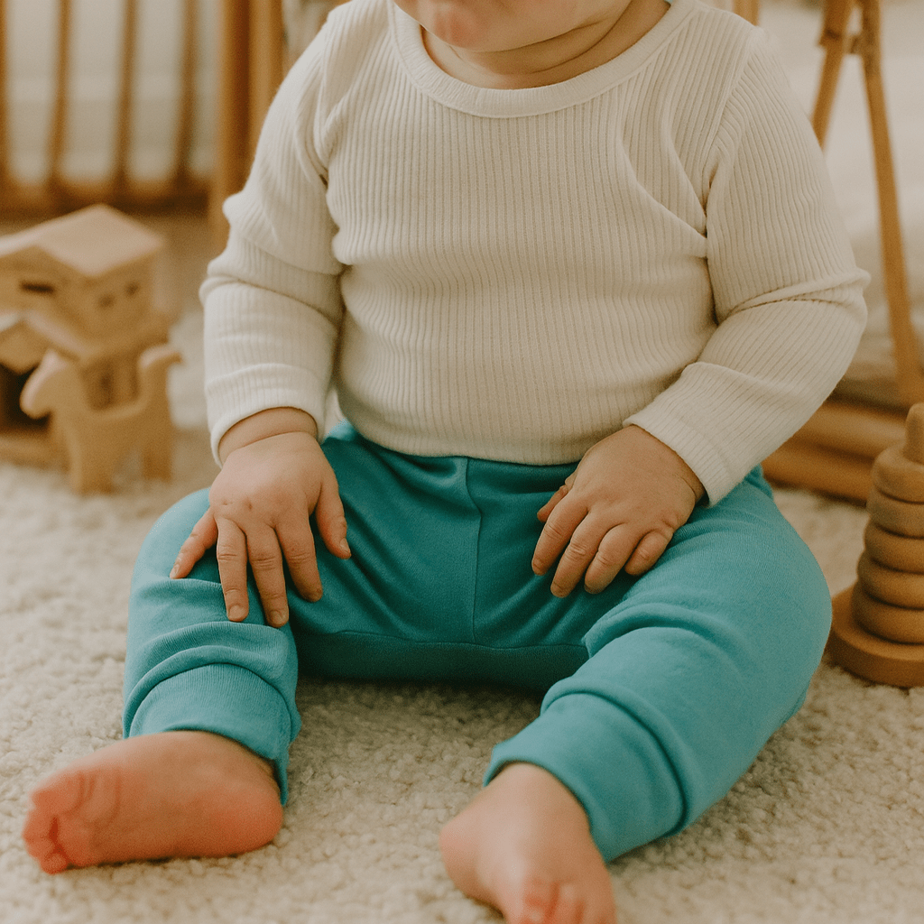 cuffed pants | vintage aqua - HoneyBug 