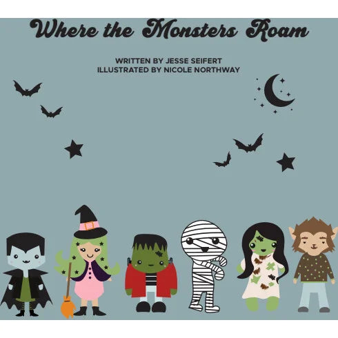 Where the Monsters Roam Halloween Book - HoneyBug 