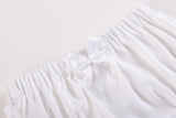 White and Pink Bloomers Knit 2pc Set