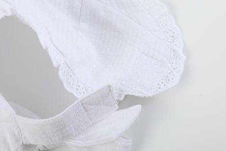 White Summer Baby Bonnet