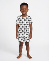Bamboo Shorts Set | Palm Style White