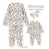 Wild Horses Kids Bamboo Pajama Set