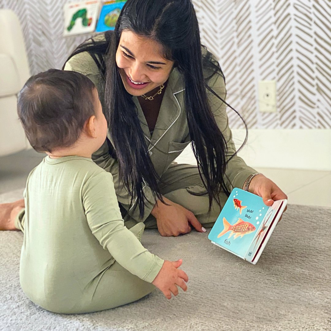 Women's Long Sleeve Pajama Set in Sage - HoneyBug 