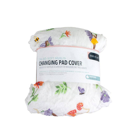 Woodland Fairy Oh So Soft Muslin Changing Pad Cover - HoneyBug 