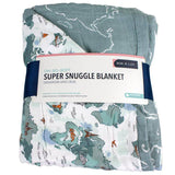 World Map + Someday Oh So Soft Muslin Super Snuggle Blanket