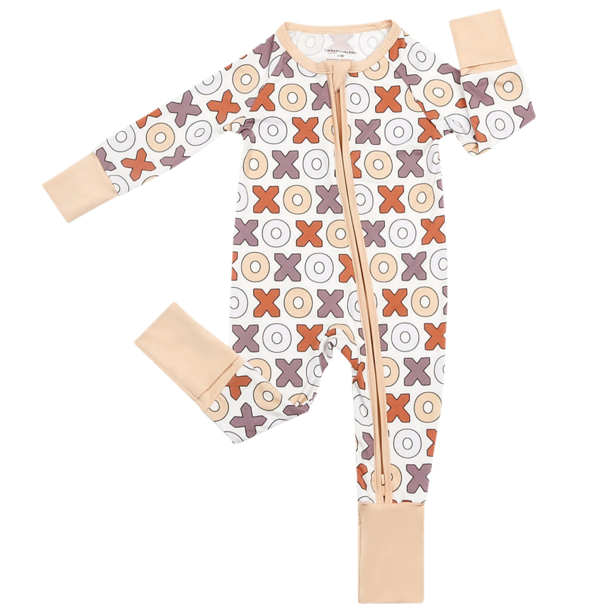 Bamboo Zip Romper | Xoxo - HoneyBug 