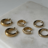 Yolanda Huggie Hoop Earring - HoneyBug 