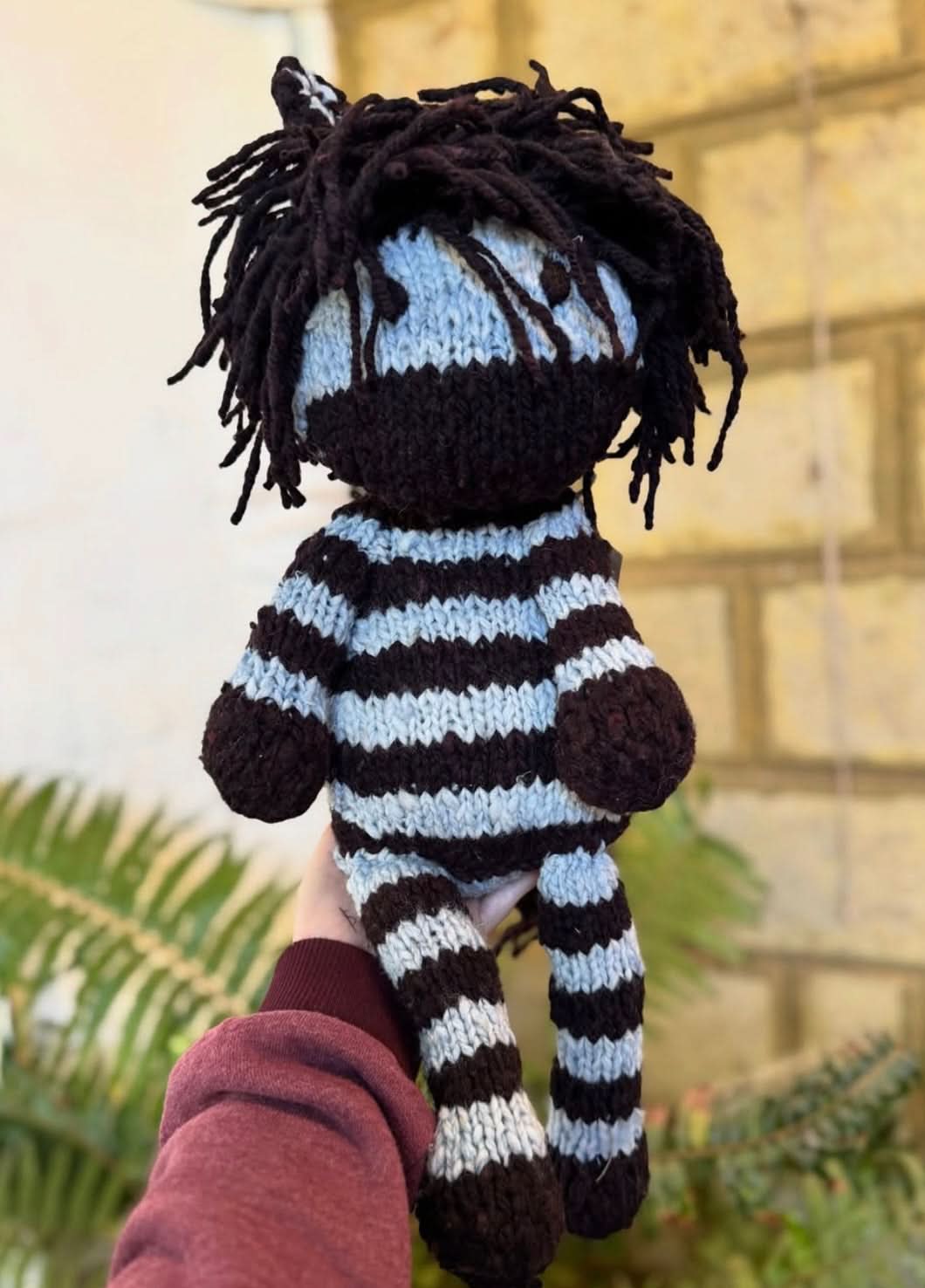 Wool Knit Buddy  | Zachary the Zebra - HoneyBug 