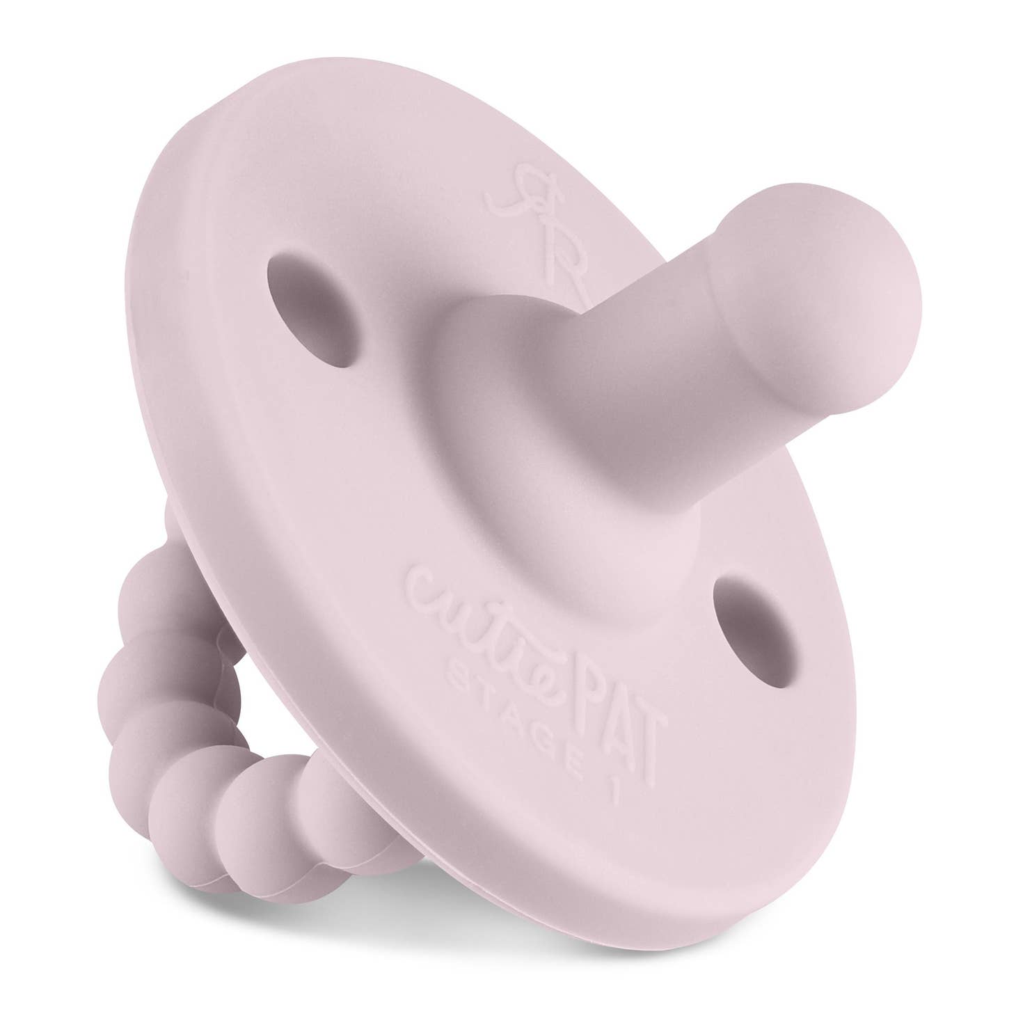 Cutie PAT Round Pacifier Stage 1 - Mauve - HoneyBug 