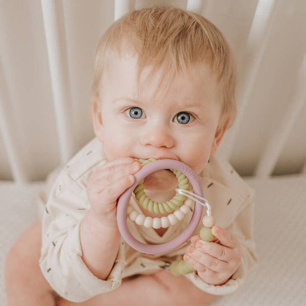 Trio Teething Rings - Elise - HoneyBug 