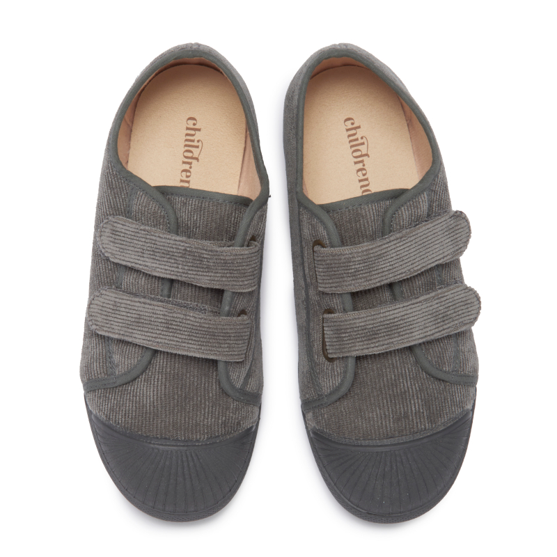 Fall Corduroy Sneakers in Grey by childrenchic - HoneyBug 