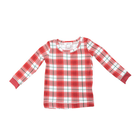 Lounge Wear Set - Holiday Red Plaid - HoneyBug 