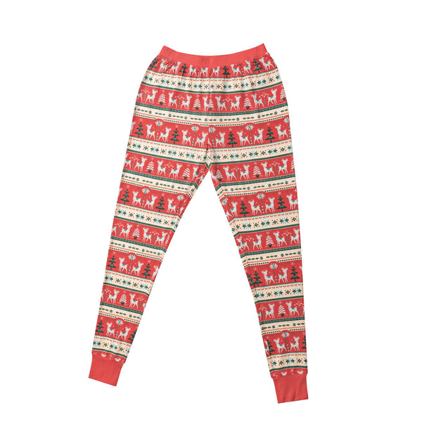 Adult Pajamas - Vintage Deer Fair Isle - HoneyBug 