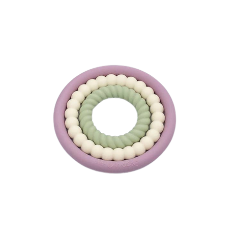 Trio Teething Rings - Elise - HoneyBug 