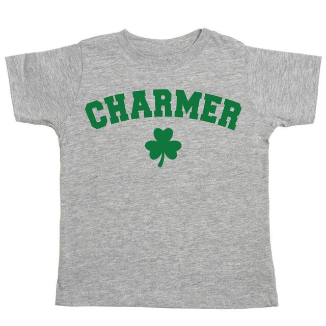 Charmer Short Sleeve Gray Shirt - HoneyBug 