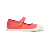 Canvas Mary Jane Captoe Sneakers in Coral by childrenchic - HoneyBug 