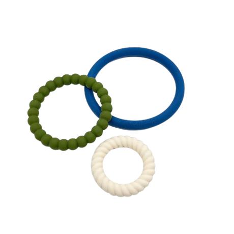 Trio Teething Rings - Leo - HoneyBug 