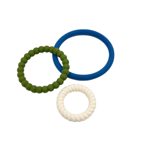 Trio Teething Rings - Leo - HoneyBug 