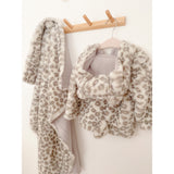 Leopard Faux Fur Hooded Baby Coat 6-12M - HoneyBug 
