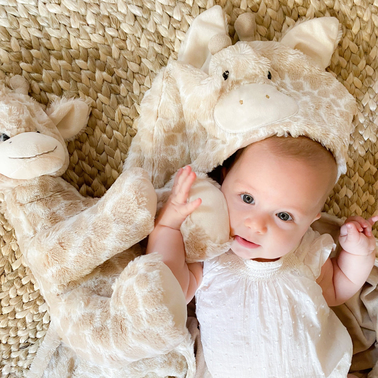 'Gentry' Plush Giraffe Hooded Blanket - HoneyBug 